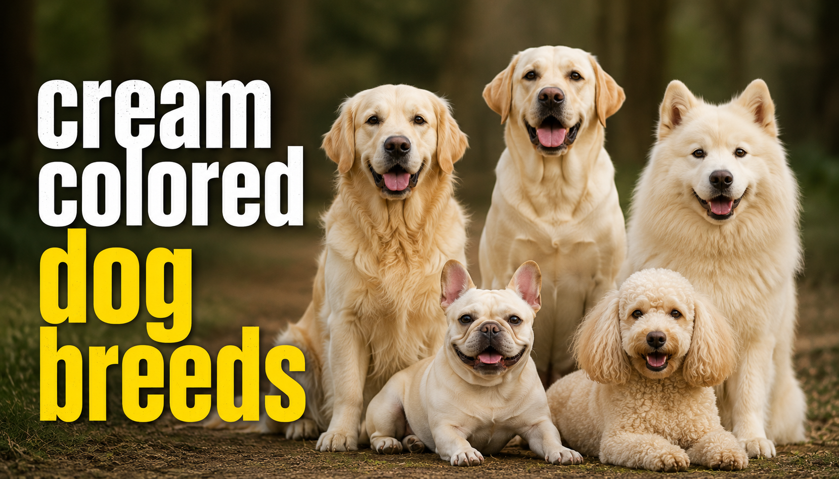 cream colored dog breeds