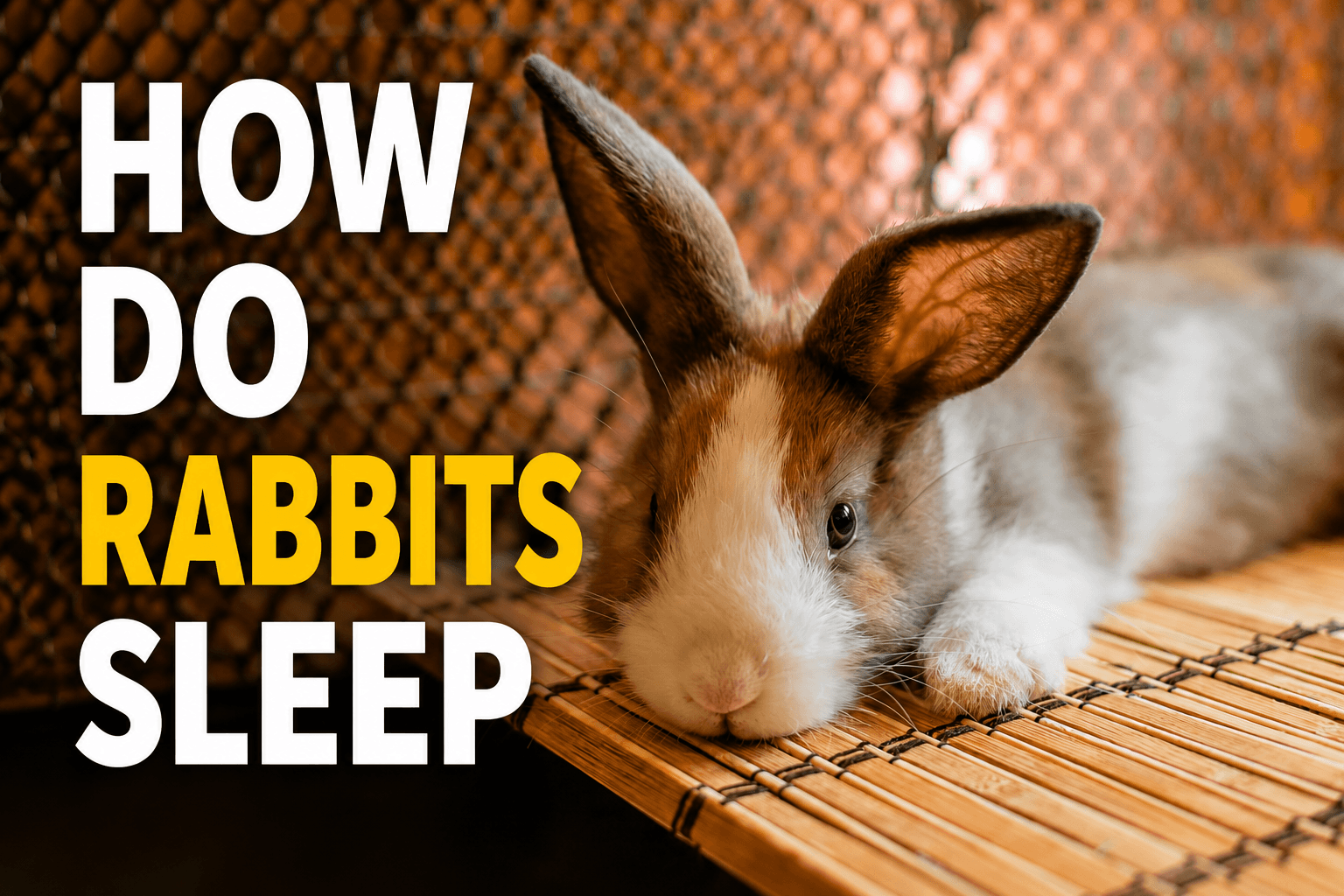 how do rabbits sleep